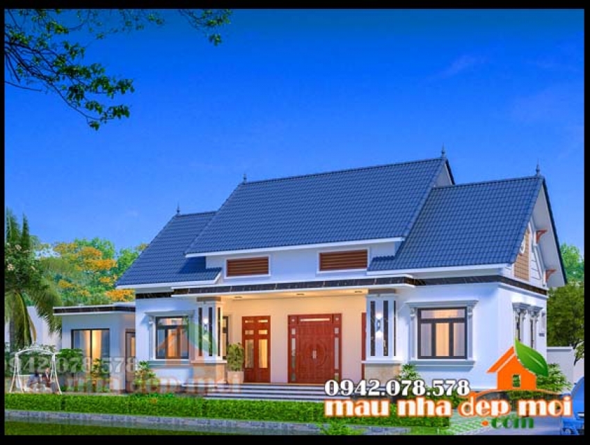 Thiết kế nhà cấp 4 đẹp ở nông thôn 140m2 mang lại nhiều lợi ích