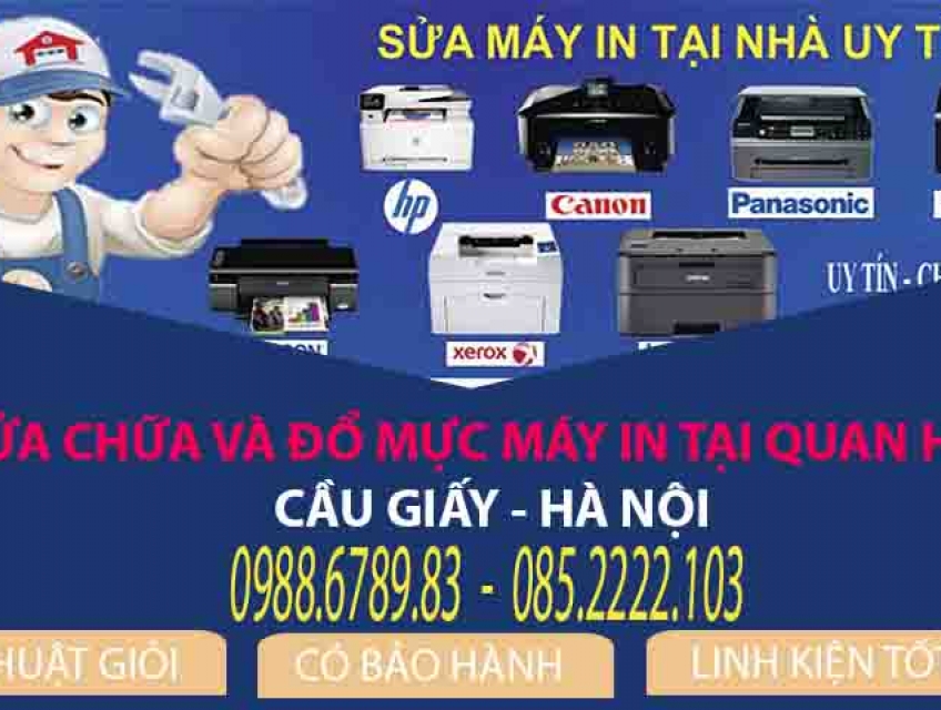 Dịch vụ sửa máy in giá rẻ và đổ mực máy in tại Quan Hoa giá rẻ