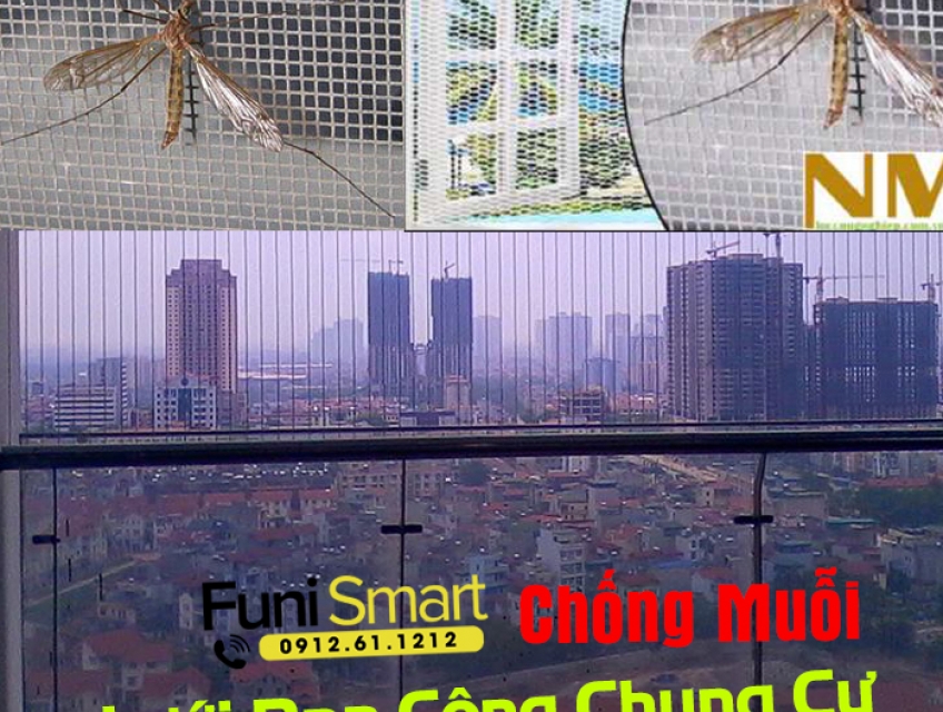 Lưới chống muỗi cố định giá tốt cho không gian xanh