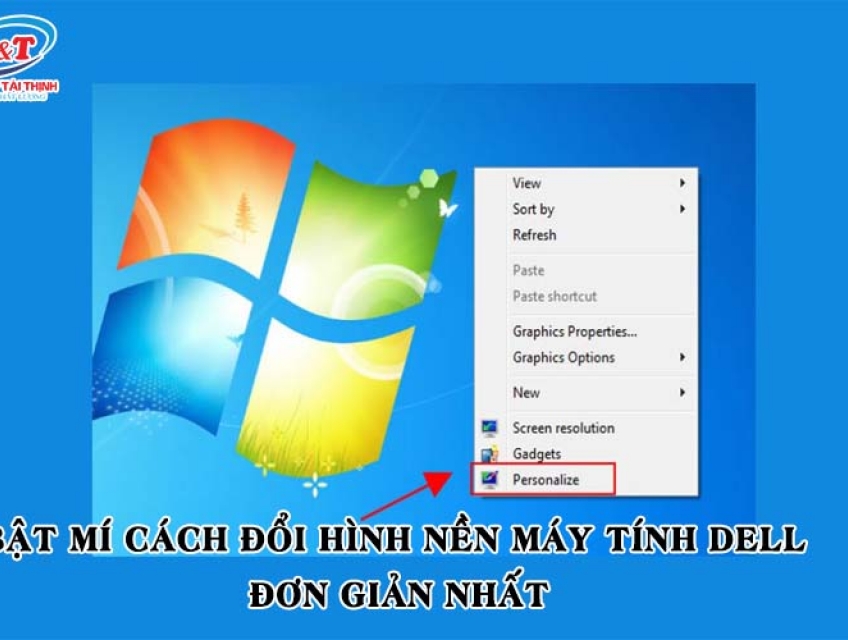 Cách đổi hình nền máy tính Dell | Laptoptaithinh