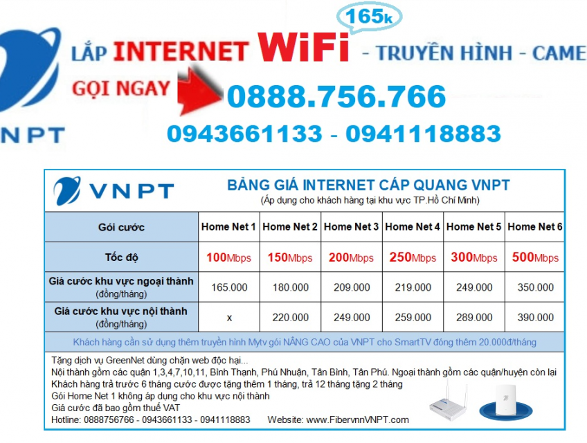 Khuyến mãi wifi VNPT cho hộ gia đình,học sinh,sinh viên,phòng trọ