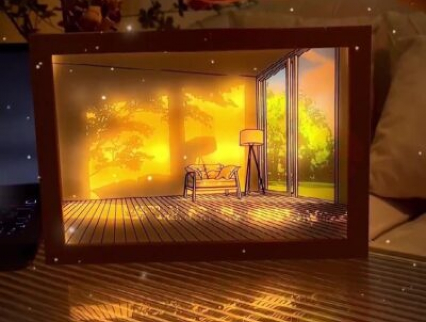 Tranh đèn led để bàn