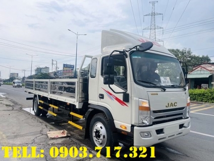 Bán xe tải Jac N800 thùng lửng 7m6 máy Cummins Mỹ