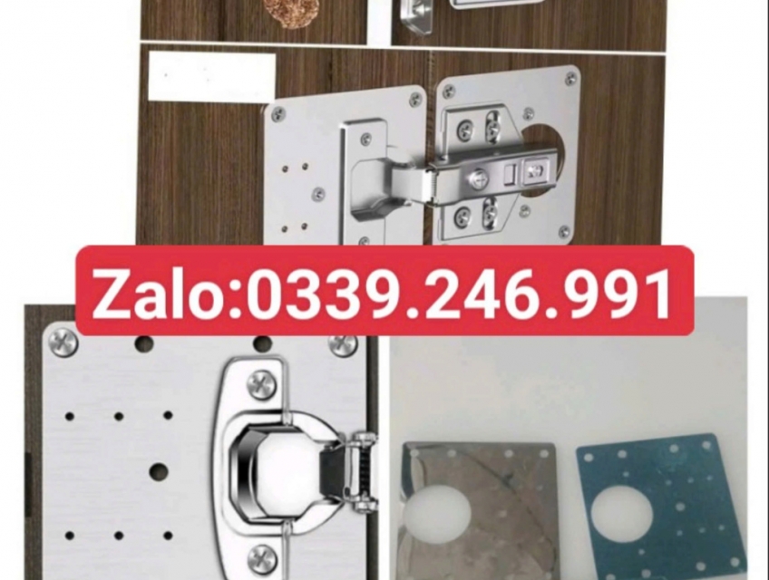Tấm inox sửa bản lề tủ gỗ & thép và nhựa, nhôm.