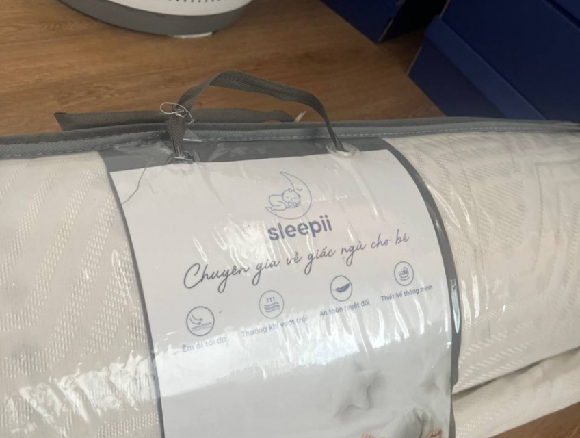 Góc Review Nệm cao su cho bé Sleepii Fullcare+