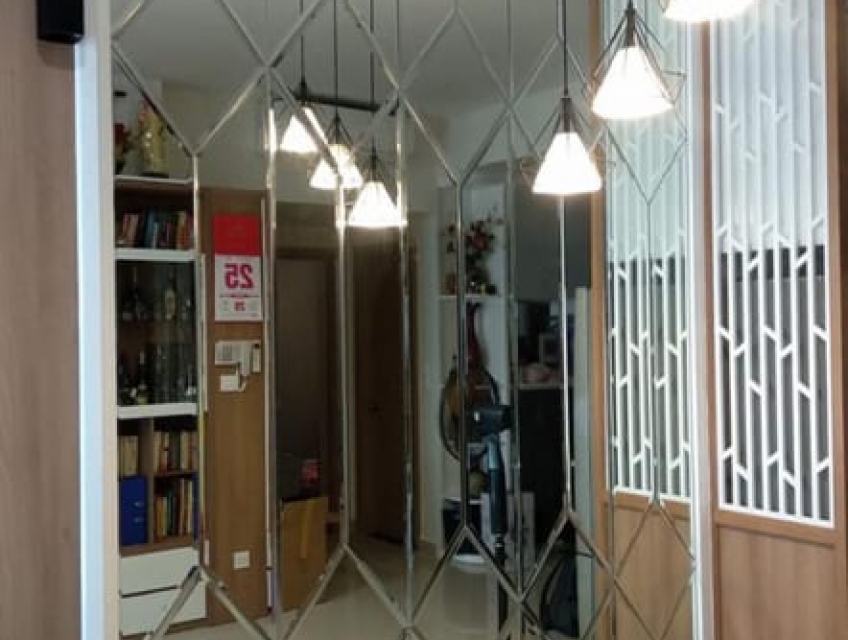 Các kiểu dáng gương ốp tường phù hợp với phong cách tối giản