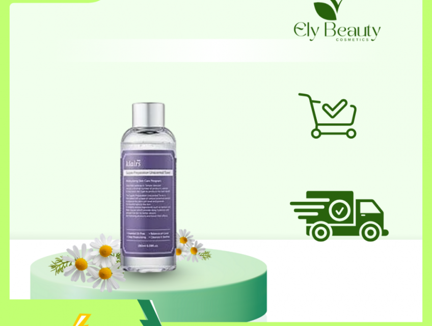 Toner hoa hồng chống viêm không mùi Klairs – Ely Beauty
