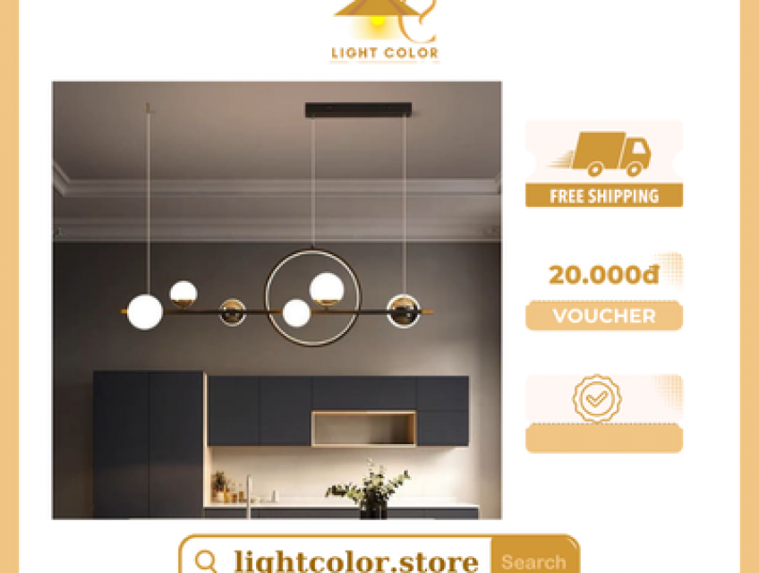 Đèn thả trần trang trí phòng ngủ, phòng khách