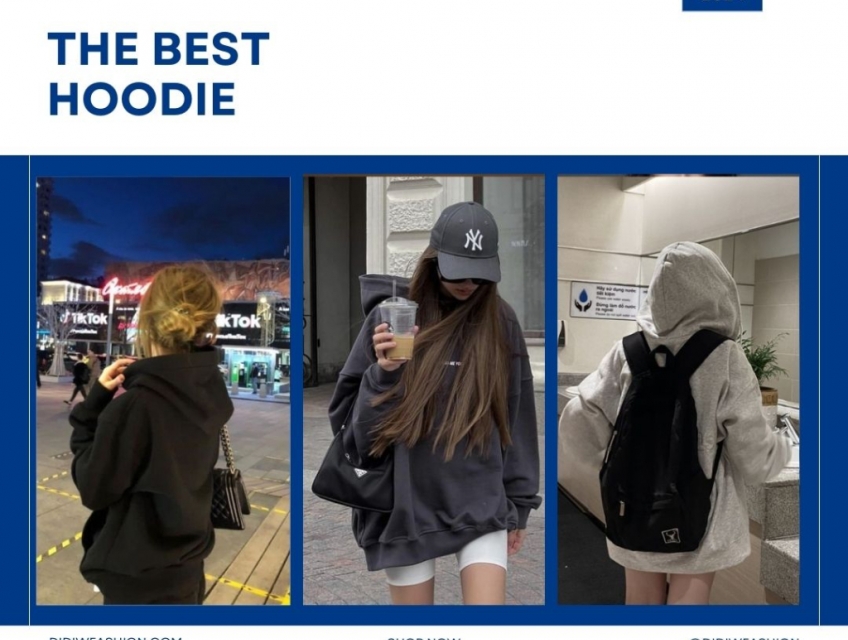 Những mẫu áo hoodie nữ đẹp mà bạn cần biết