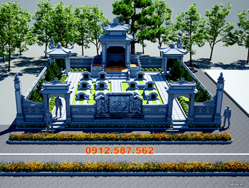 Mẫu Lăng Mộ Đá Thiên Nhiên Đẹp Bền Vững Với Thời Gian - Đá Thăng Long