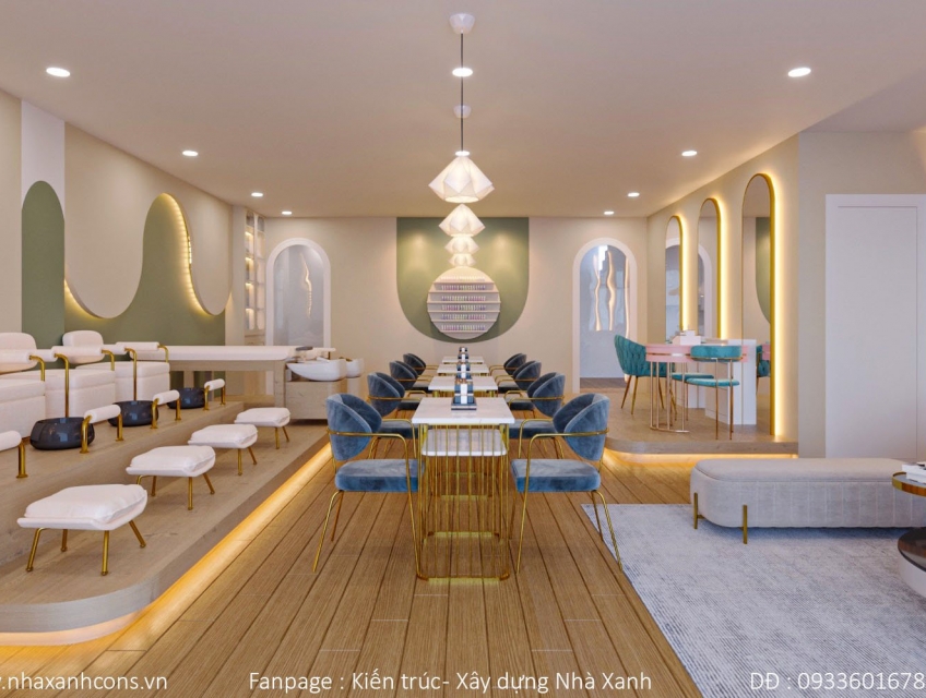 Mẫu spa mini đẹp tại nhà