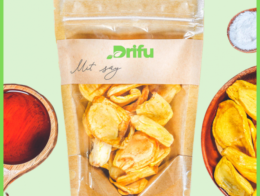 Mít sấy giòn, 80g, Trái cây sấy