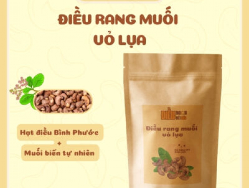 Hạt điều rang muối vỏ lụa