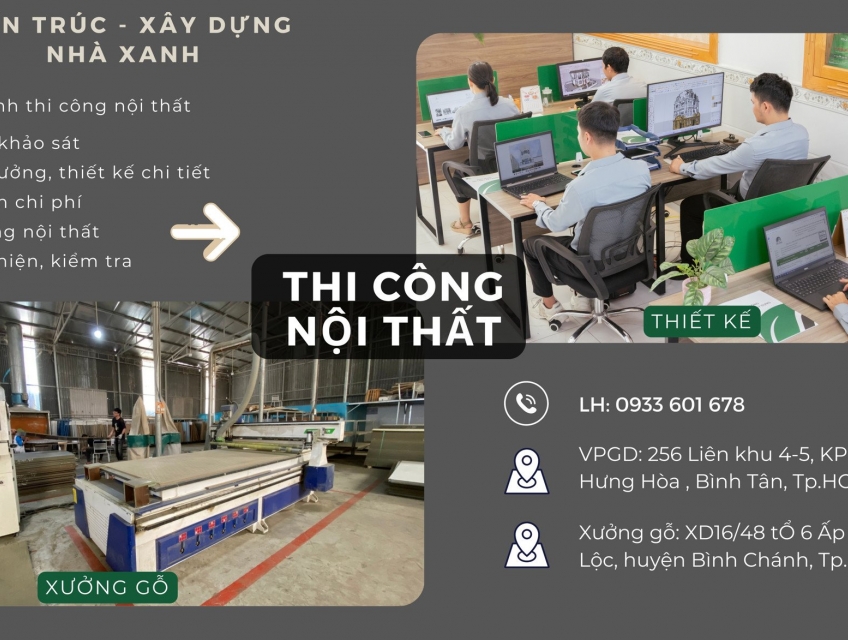 Dịch vụ thi công hoàn thiện nội thất chuyên nghiệp