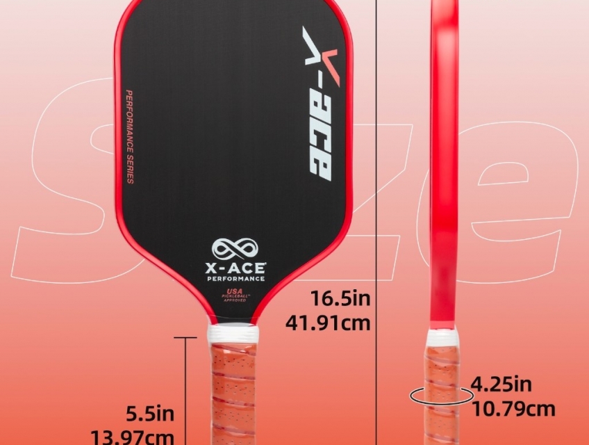 Vợt Pickleball X-Ace PERFORMANCE, Chất Liệu Cacbon 3K, Tay Cầm Chống Trượt, Phù Hợp Cho Người Mới
