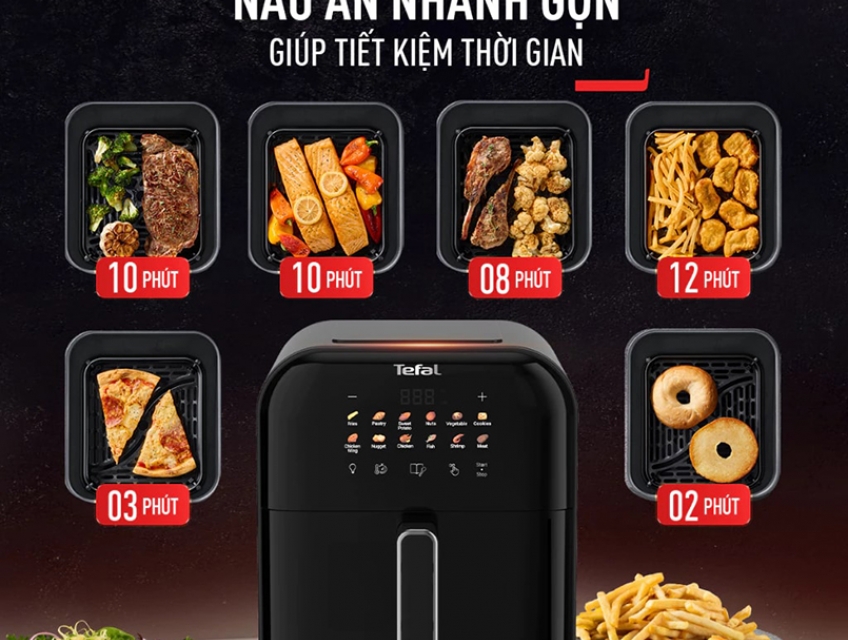 Lưu ý khi sử dụng nồi chiên không dầu Tefal EY821868