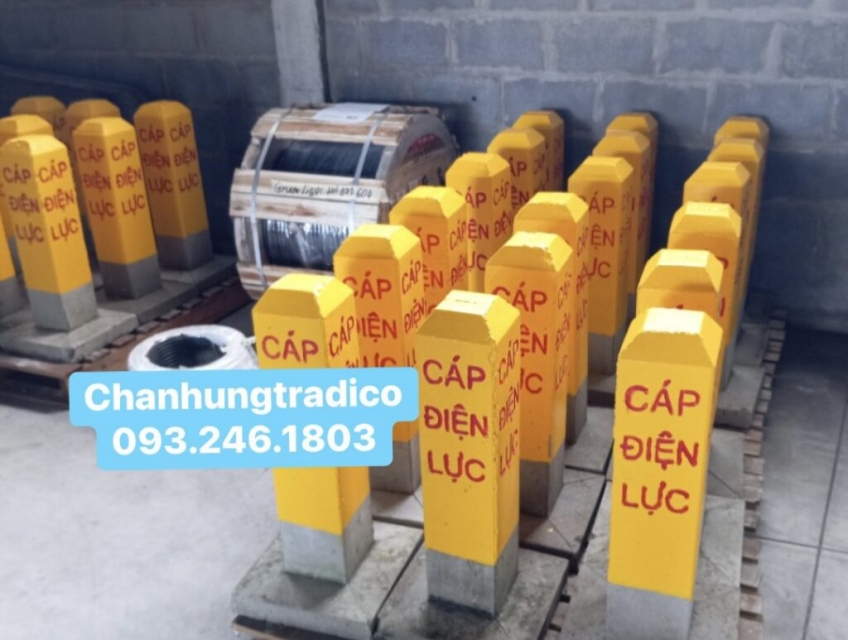 Cột Bê Tông Cảnh Báo Cáp Ngầm Điện Lực