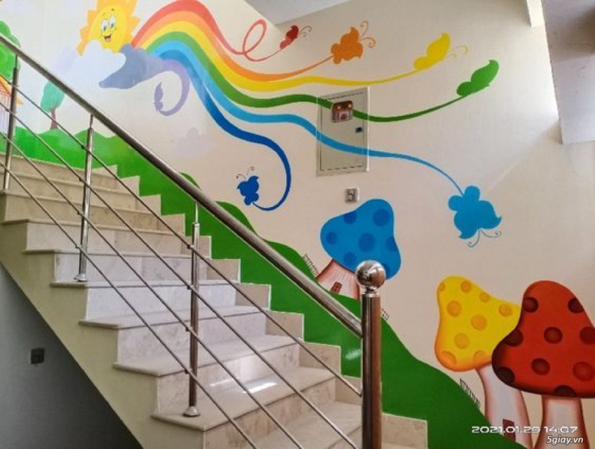 VẼ TRANH TƯỜNG QUÁN CAFE