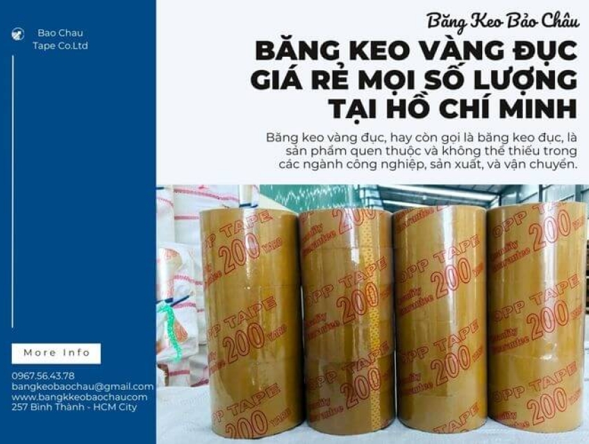 Băng Keo Vàng Đục Giá Rẻ Mọi Số Lượng Tại Hồ Chí Minh
