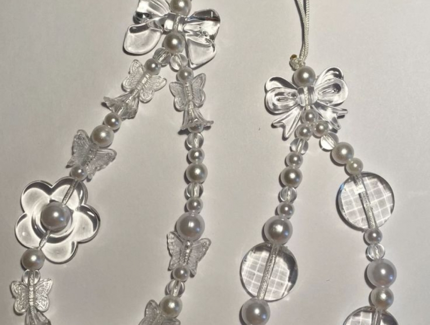 Dây Đeo Điện Thoại Handmade Blue Buffterfly