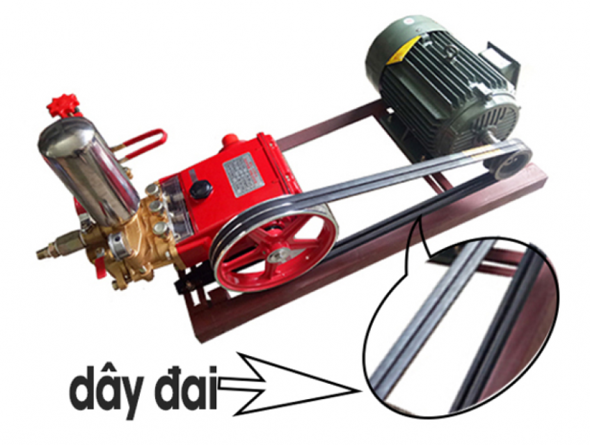 Máy rửa xe dây đai là gì? Cấu tạo và cách vận hành