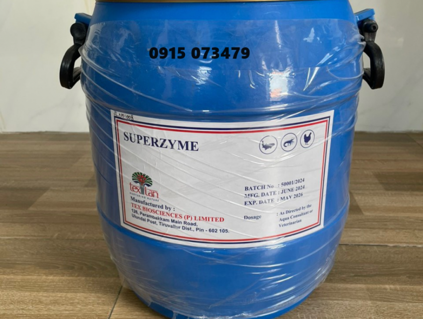 Bán Superzyme enzyme tẩy nhớt bạt, xử lý nước giá sỉ
