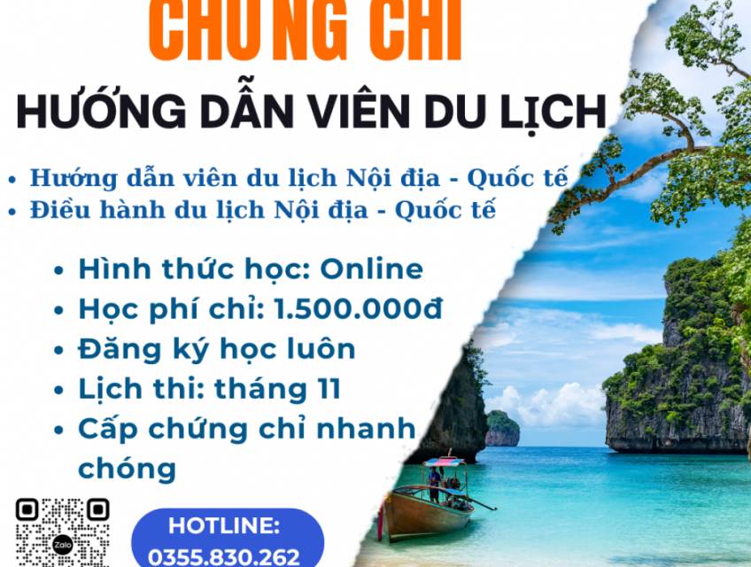 CHỨNG CHỈ HƯỚNG DẪN VIÊN DU LỊCH QUỐC TẾ - NỘI ĐỊA