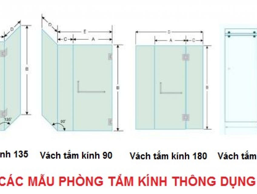 Tại sao nên lựa chọn kích thước vách kính nhà tắm tiêu chuẩn?