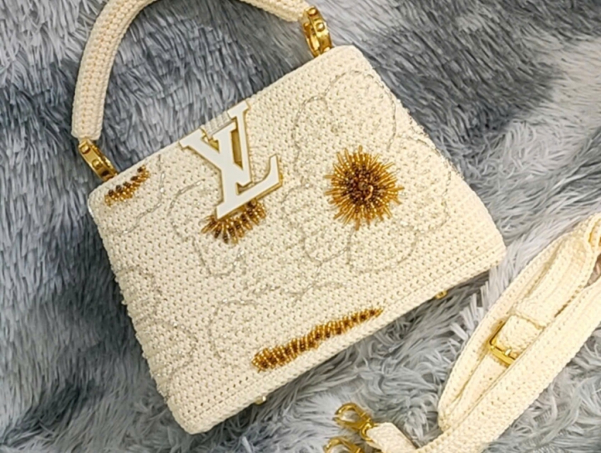 Túi xách móc len handmade