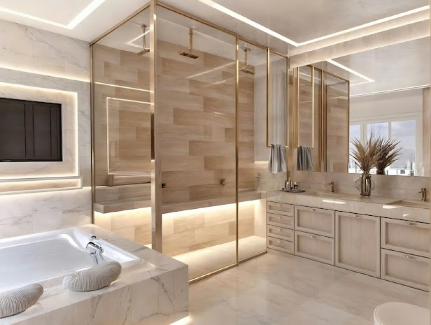 Vách Kính Toilet - Giải Pháp Hiện Đại Cho Phòng Tắm Sang Trọng