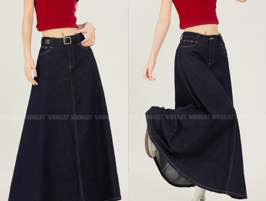 Gợi ý cách phối đồ với chân váy midi cho người thấp bé không?