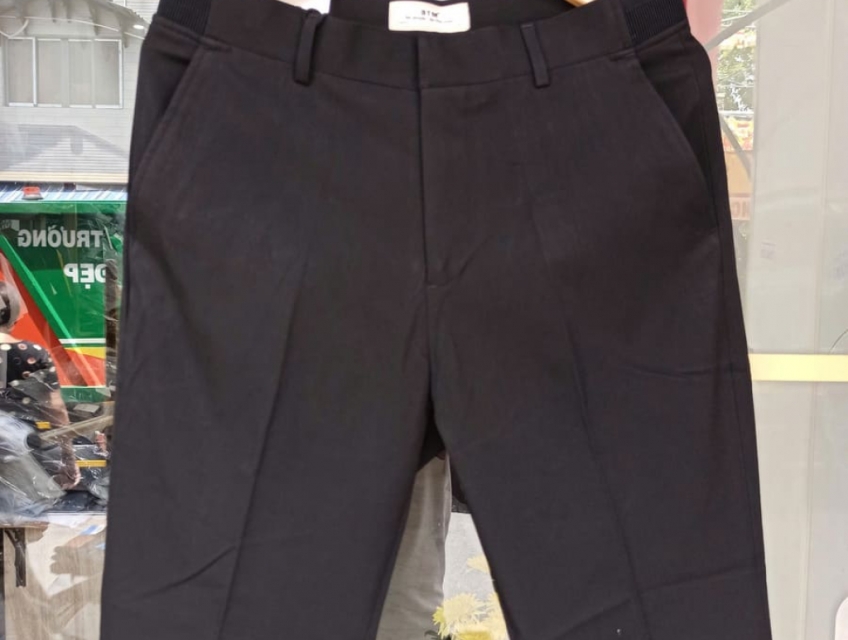 Quần tây BTM công sở màu đen co giãn nhẹ