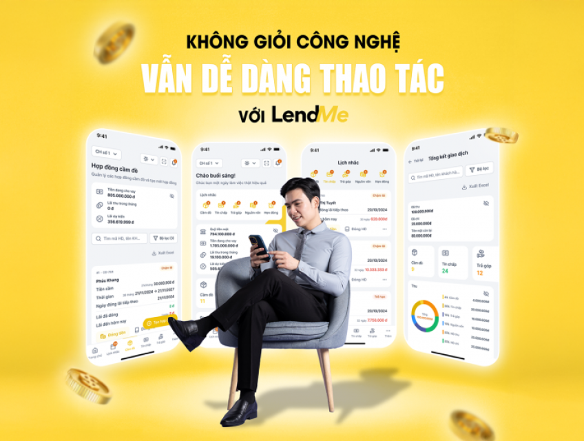 LendMe – Phần Mềm Quản Lý Tiệm Cầm Đồ Thông Minh, Hiện Đại
