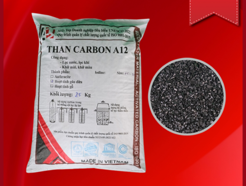 Than gáo dừa hoạt tính A12