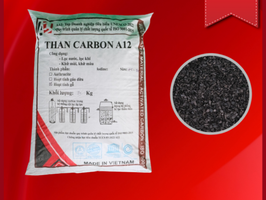 Than gỗ hoạt tính A12