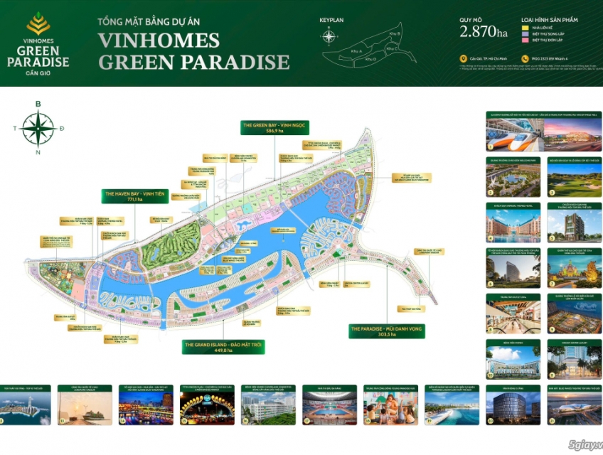 Liền kề & Biệt thự cao cấp Vinhomes Green Paradise Cần Giờ.