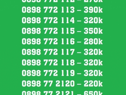 Sim số đẹp giá rẻ, sim phong thủy thần tài 200k, lộc phát 390k.