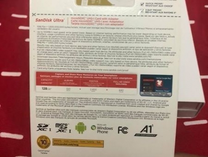 Thẻ nhớ MicroSDXC SanDisk Ultra A1 128GB 100MB/s