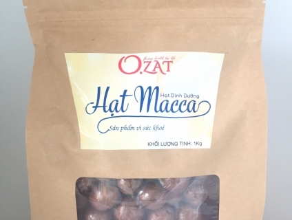 Hạt dinh dưỡng O.ZAT:macca,hạnh nhân Úc,Óc chó Mỹ,táo đỏ kẹp óc chó,..