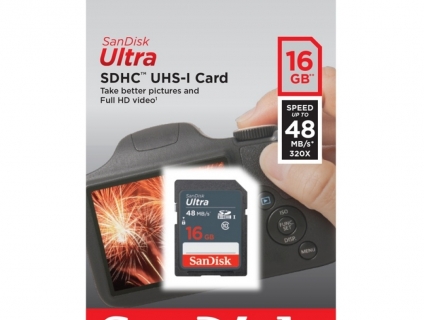 Thẻ nhớ SD Ultra SanDisk 16GB Class 10 – 48MB/s tại Máy Ảnh City