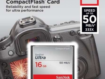 Thẻ nhớ SanDisk CF Ultra – 16G / 333x / 50MB/s tại Máy Ảnh City