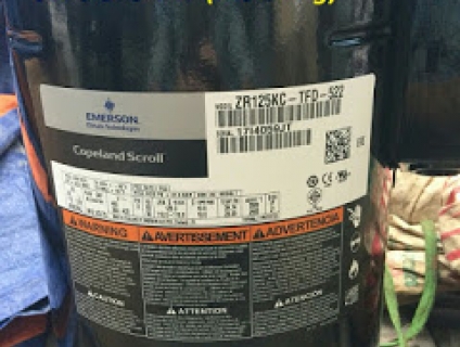 Cung cấp - giá bán - lắp đặt máy nén lạnh copeland ZR42K3-PFJ-522 có công suất 3.5hp // lắp đặt giá