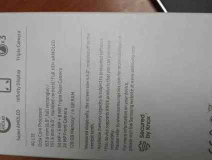 Samsung A7 2018, 128GB nguyên seal chưa active