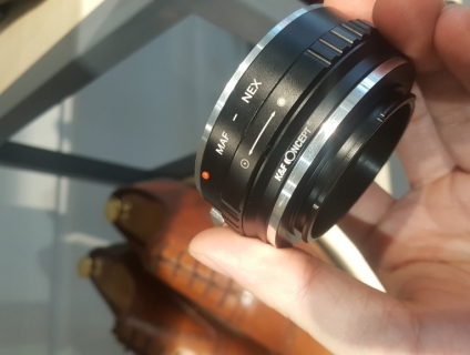 Bán Minolta AF 28 f2.8 + Adapter chỉnh khẩu