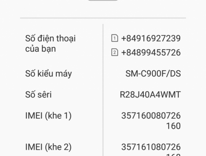 Bán hoặc giao lưu Galaxy C9Pro