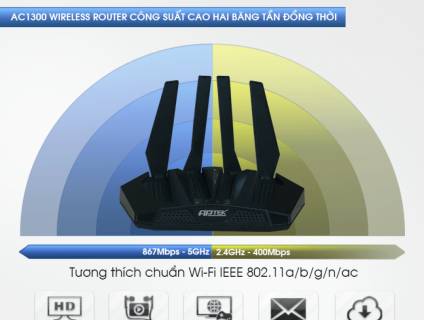 Bộ phát WIFI APTEK A134GHU chuẩn AC