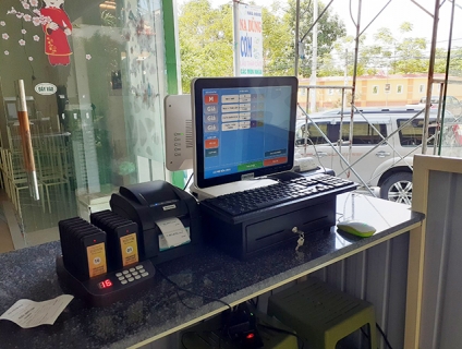 Máy tính tiền cảm ứng cho quán trà chanh tại Rạch Giá giá rẻ