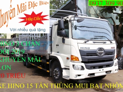 Xe tải hino 15 tấn thùng nhôm