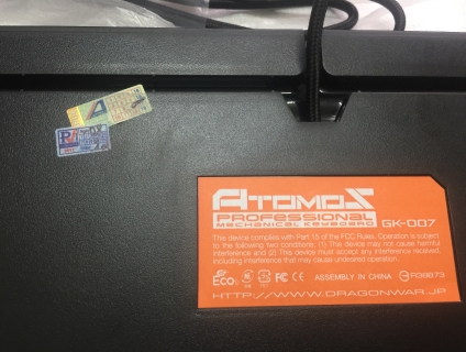 Bàn Phím Cơ Có Dây Dragon War GK-007 RGB Blue Switch Full-size