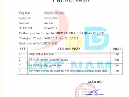 Bổ sung kiến thức nghiệp vụ KHAI HẢI QUAN